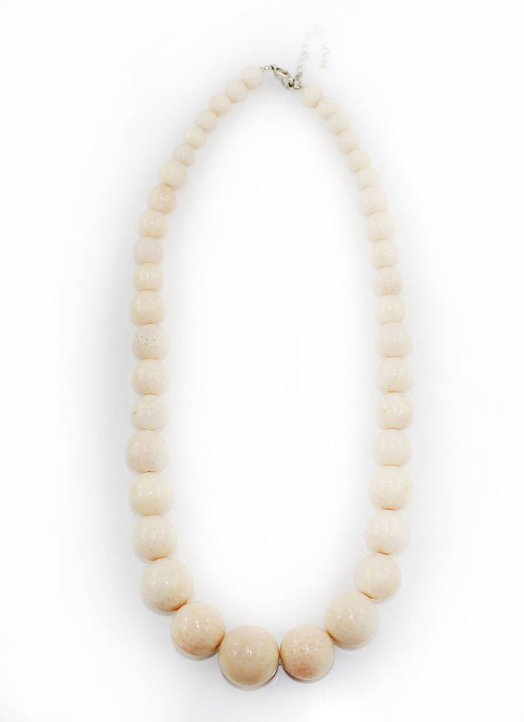 Light Peach Coral Beaded Necklace - PitaPats.com