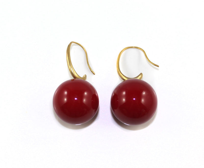 Big Cherry Ball Earring - PitaPats.com