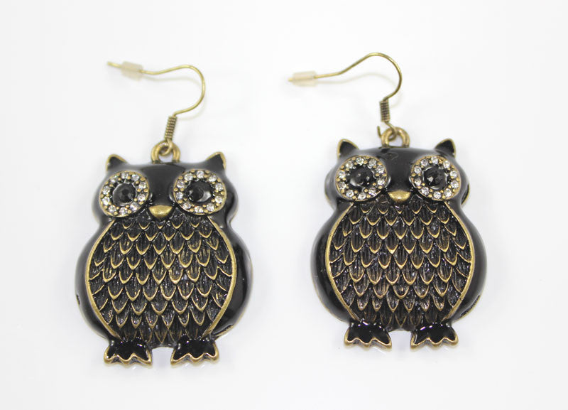 Bronze Owl earring - PitaPats.com