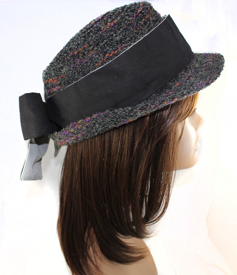 Wool Fedora Bow on the Back Hat - PitaPats.com