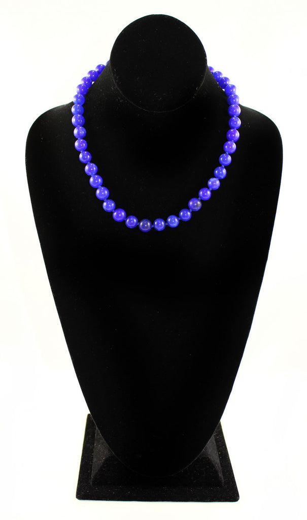 Semi Precious Gem Lapis Beads Necklace - PitaPats.com