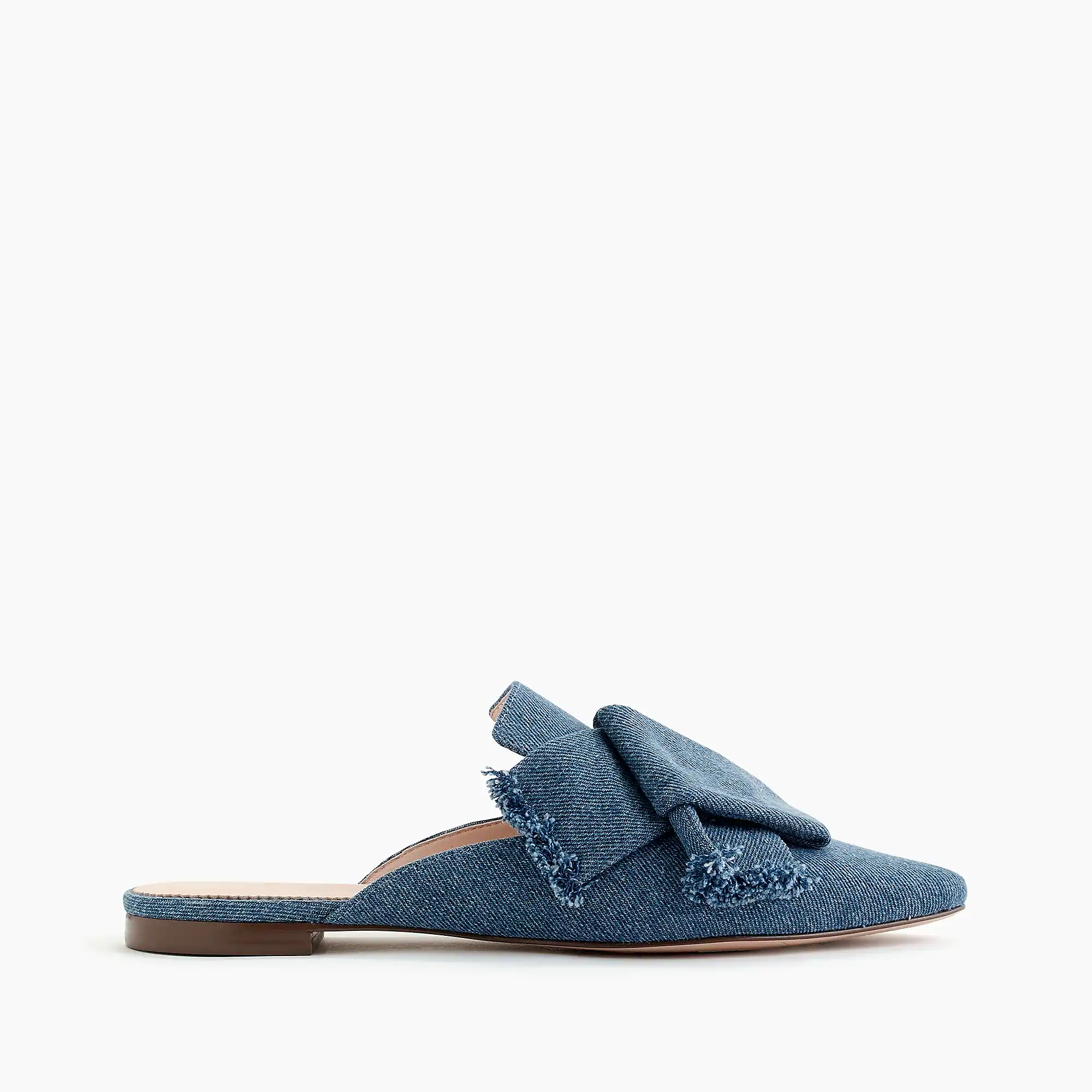 J.crew Pointed toe Loafer slides in denim Sandal Shoes Pit a