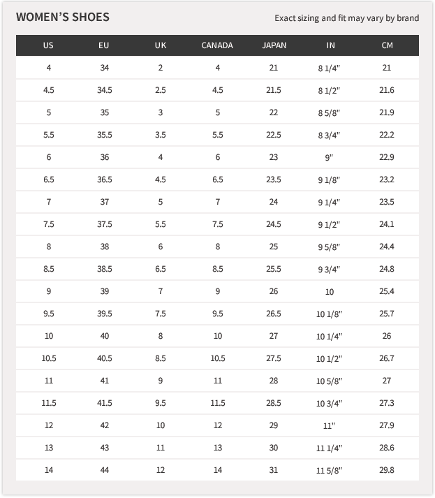 Born Boots Sizing