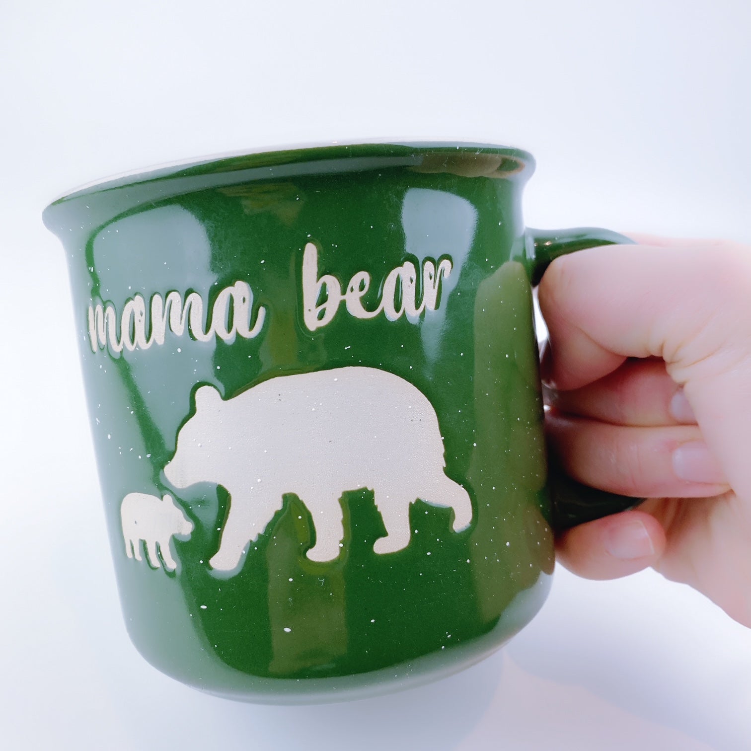 Mama bear / papa bear mug set of 2