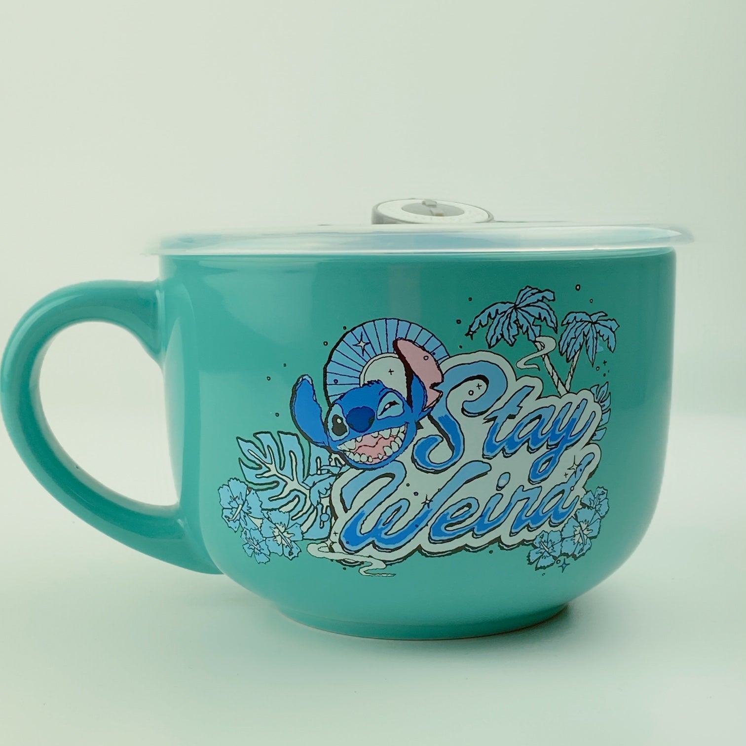 Disney Lilo & Stitch - Taza de sopa de cerámica con cuchara | Capacidad  para 24 onzas