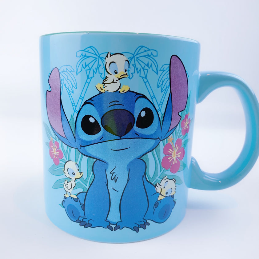 Disney Lilo & Stitch Stitch With Baby Ducks Ceramic Mug Cup 20 OZ – Pit ...