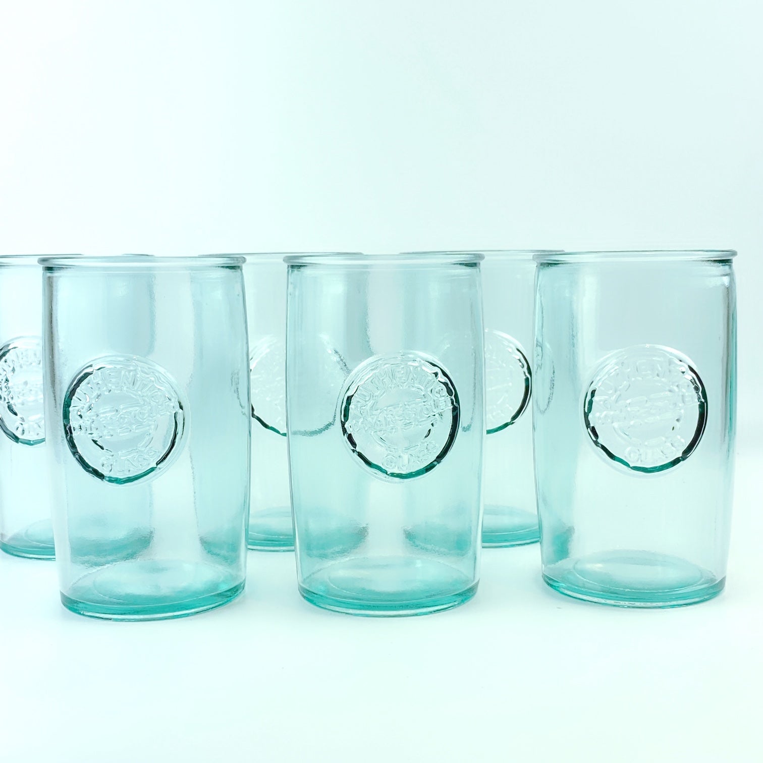 Set of 6, Large Water Tumbler Set, 25 oz Highball Drinking Glasses