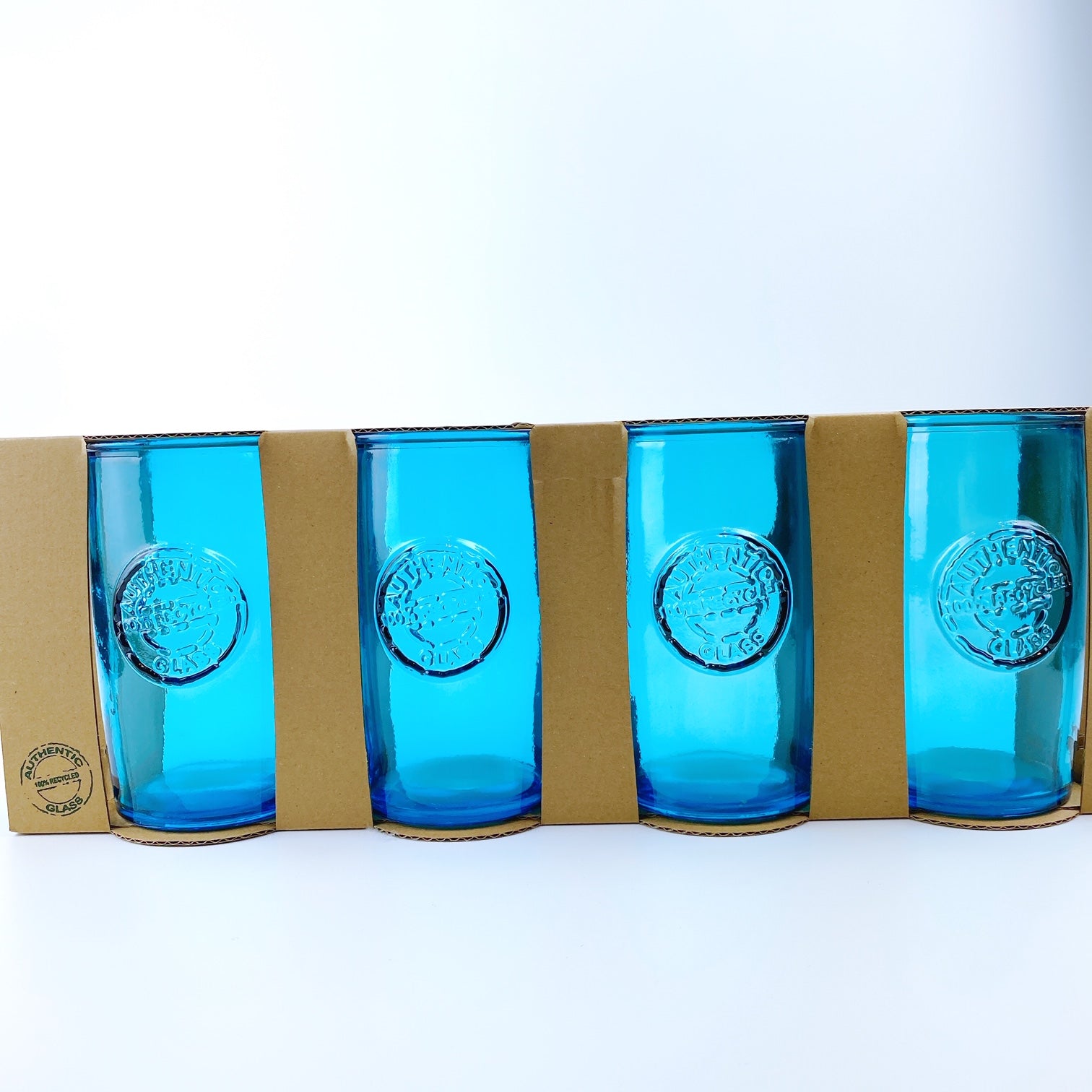 Aqua Recycled Glass Tumbler (16 oz) - KESTREL