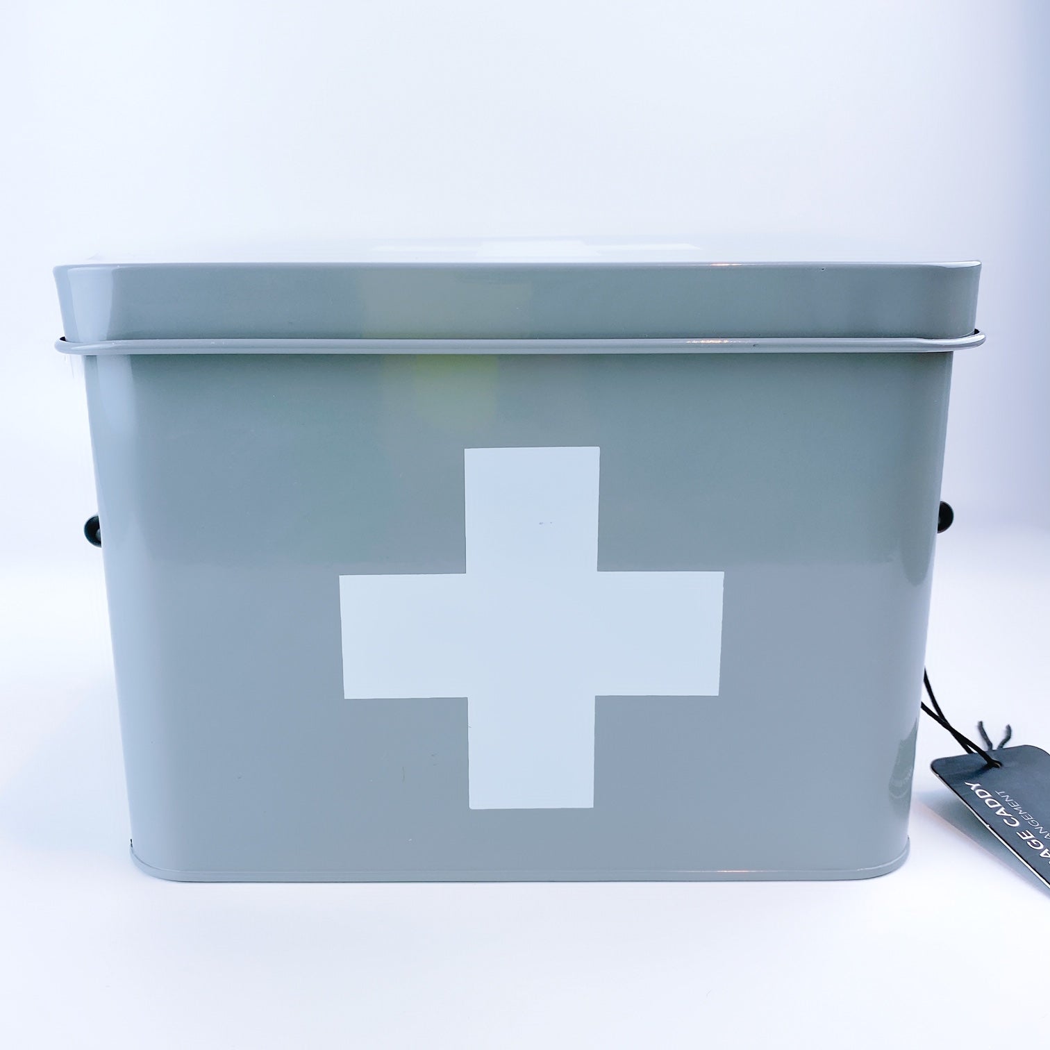 First Aid Metal Storage Caddy - Grey