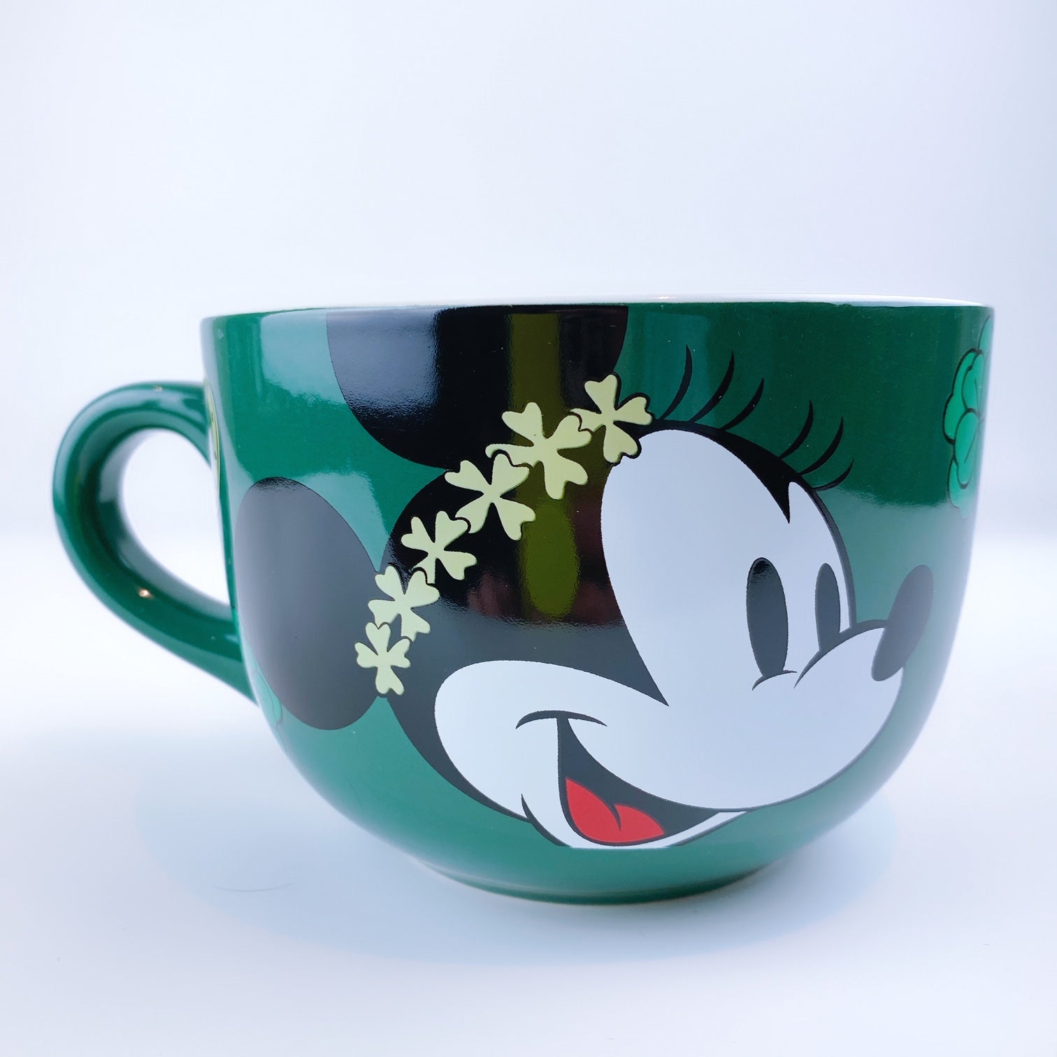 Disney Mickey and Minnie Classic Allover Faces Ceramic Mugs Set of