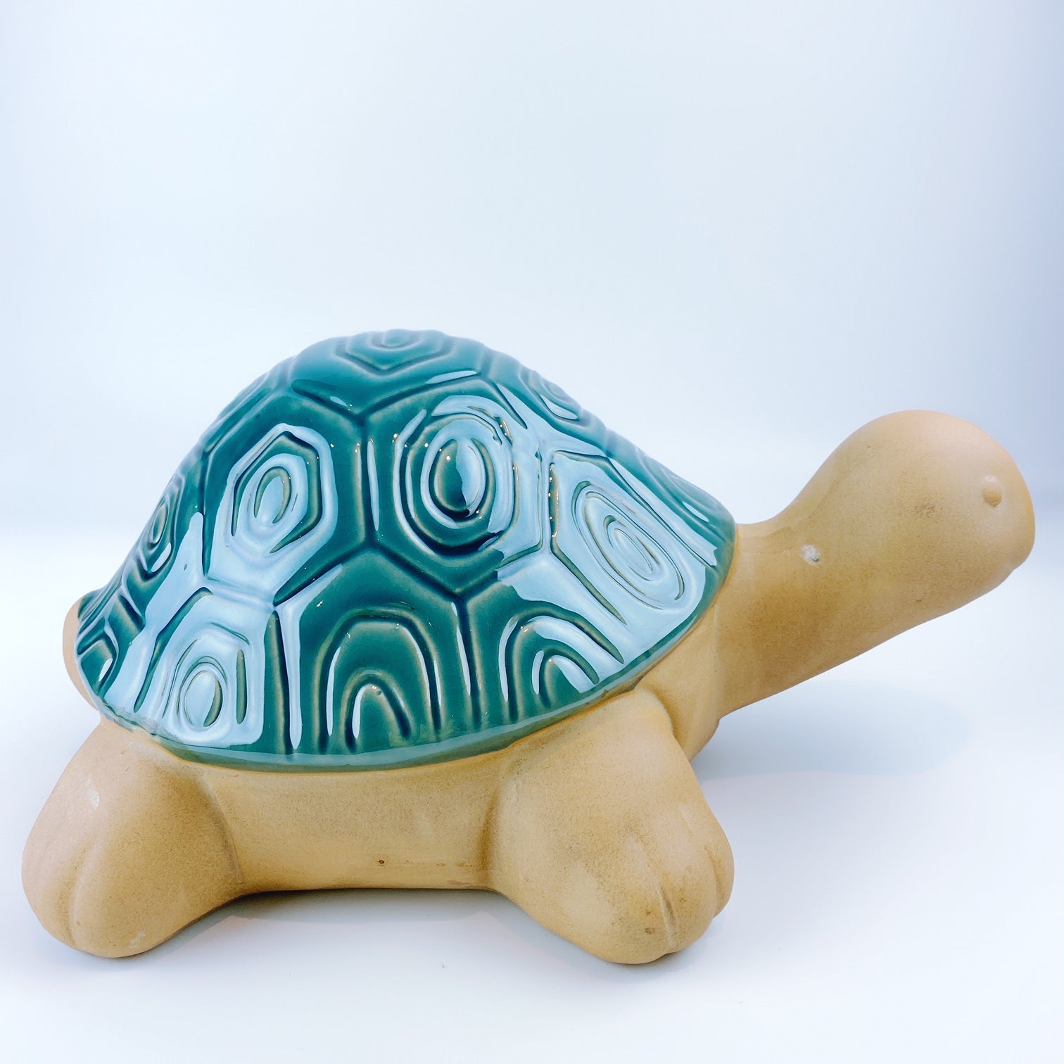 Chinese Feng Shui Glass Turtle Statue Wish Fulfilling Tortoise Home De