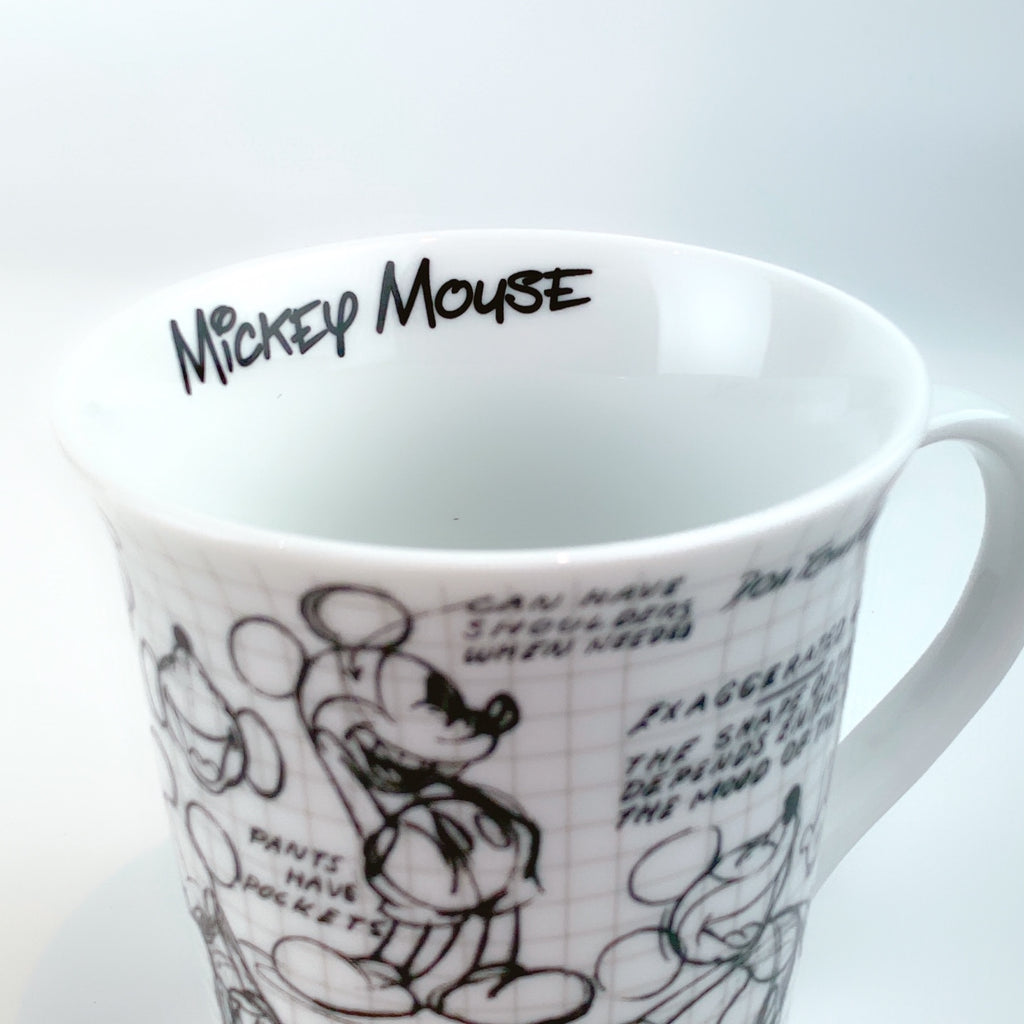 Zrike Disney® Mickey & Friends Faces Hello Marble Ceramic Mugs 18