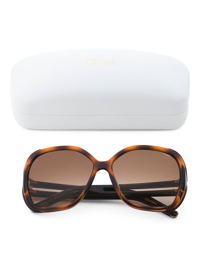 Chloé Women's Designer Sunglasses, Tortoise/Brown Gradient - PitaPats.com